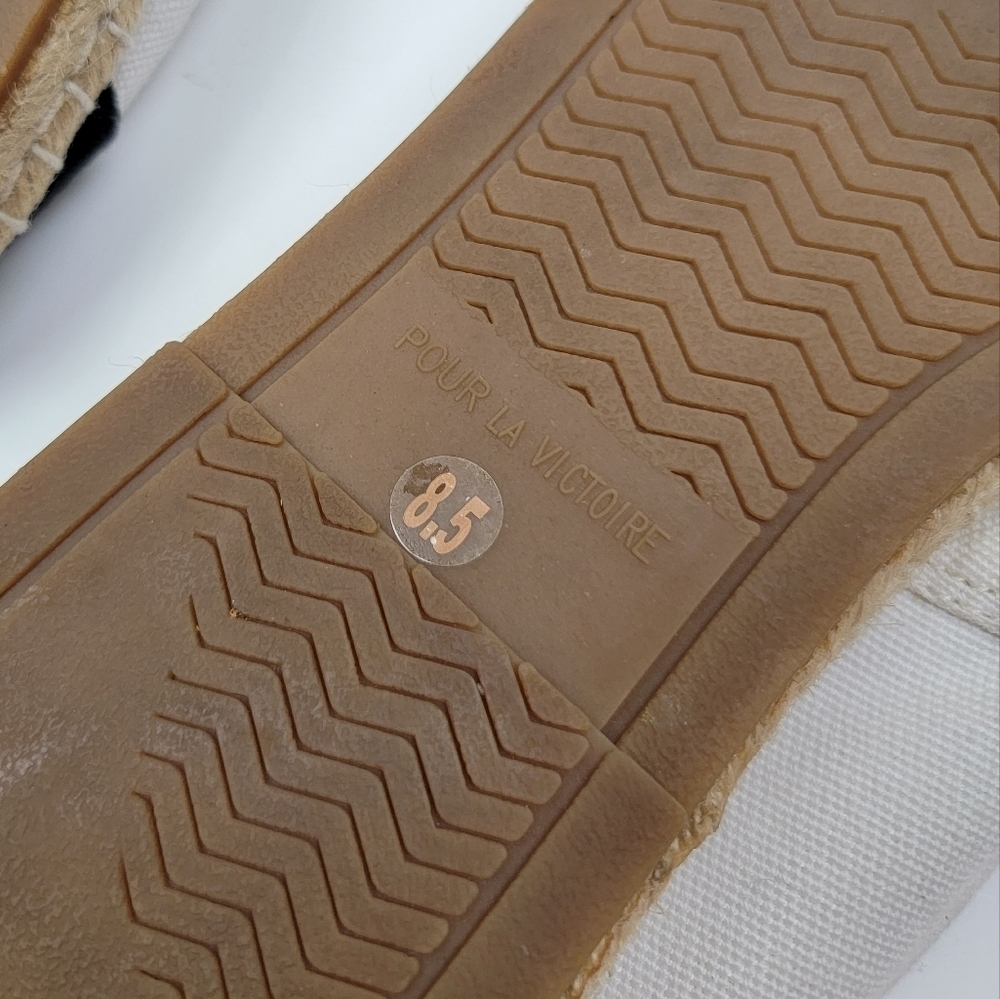 Pour La Victoire Bailey Canvas Espadrille Flats 8.5 - Picture 11 of 11
